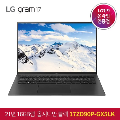 LG 그램 2021 i5 17ZD90P-GX5LK 웹캠 대화면 인텔 11세대 i5 노트북 [인텔11세대 DDR4 16GB SSD NVMe 256GB]