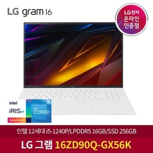 LG 그램2022 인텔 i5 16ZD90Q-GX56K 무이자할부 부가세포함 가벼운 대학생 + NVMe 512GB 교체